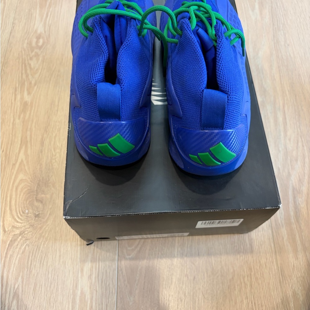 Adidas A.E. 1 Blue Sneakers with Green Accents